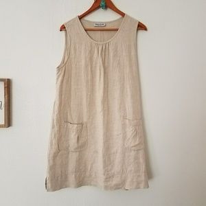 Linen summer dress w pockets